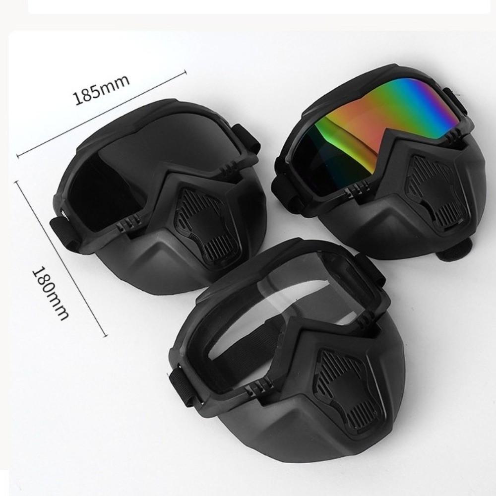 Detachable Integrated Full Face Protective Mask Anti-Splash Adjustable Strap Welding Glasses Dust Resistant Breathable