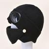 1 Pcs Autumn and Winter Warm Hat New Aviator Glasses Ear Protection Plus Velvet Warm Wool Knitted Hat with Mask New