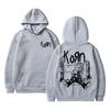 Rock Band Korn Graphic Hoodie Unisex Oversized Streetwear Man Vintage Hoodies Unisex Fleece Cotton Sweatshirt Branded Unisexs Clothing