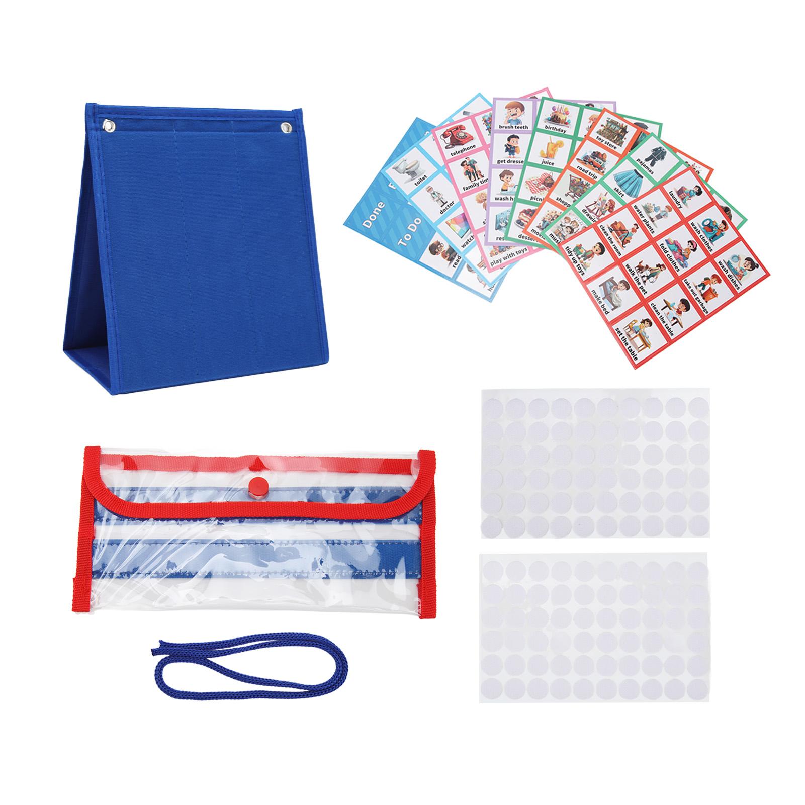 Детское визуальное расписание, водонепроницаемое, ярких цветов, износостойкое, учебные материалы для детей с аутизмом.