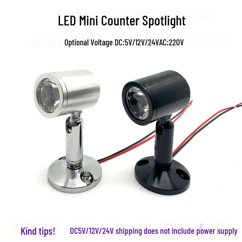 

Светодиодный прожектор низкого напряжения: 3 Вт DC5V/12V/24V для ювелирных изделий, часов, музейных экспозиций 3W Blue