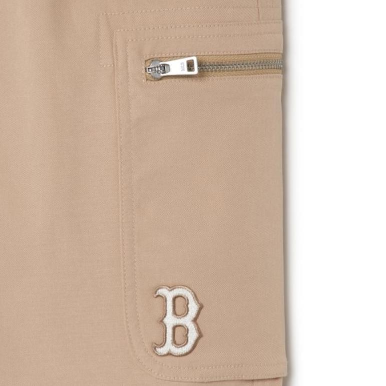 New MLB Boston Red Sox Casual Pants Unisex Beige 3LWPB0231-43BGD