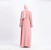 Women Openwork Embroi Long Dress Robe Open Abaya Cardigan Muslim Dubai Robe Gown