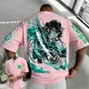 Devil Killer Anime Printed Men's and Women's T-shirt Summer Casual Parent Child Top