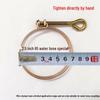 Galvanized Double Steel Wire Hose Clamp with Handle, Fire Hose Coupling, 2.5-3 inch.
