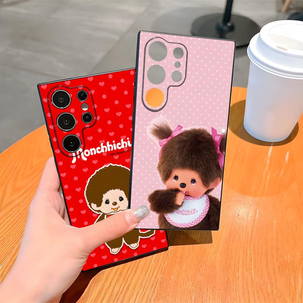 Cute M-monchhichis Phone Case For Samsung S26 S25 Ultra S24 S23 Fe S22 S20 S21 Plus A54 A34 A53 A16 Back Cover