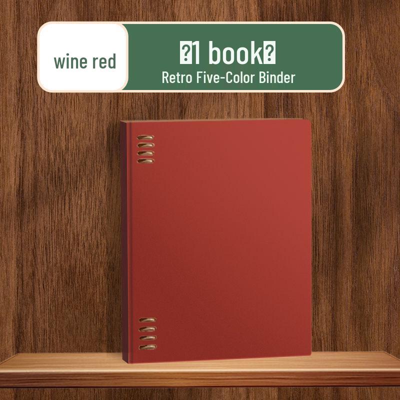 Hand-Friendly Retro B5 Loose-Leaf & Thick A5 Hardcover Coil Push-Pull Detachable Notebook