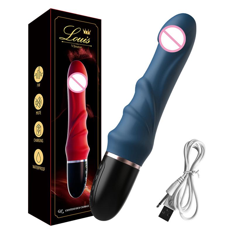 10 Modi Weicher Silikonvibrator Großer Dildo Massagegerät Weiblicher Masturbator für Paare G-Punkt Klitorisstimulator Sexspielzeug für Frauen