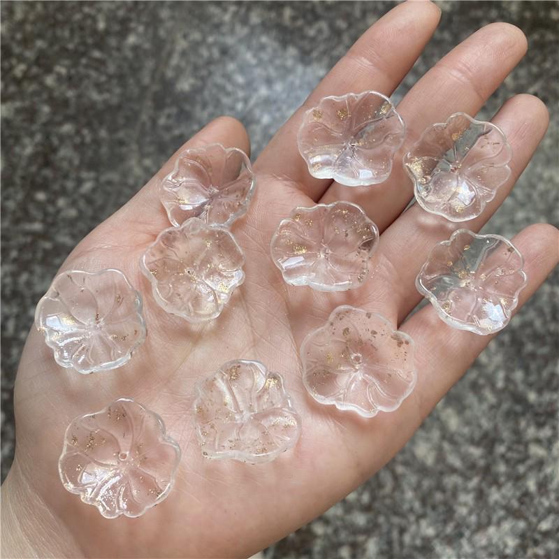 10-Piece Set: 22x24mm 3D Lotus Leaf DIY Hairpin Material for Ancient Style Jade Hairpins