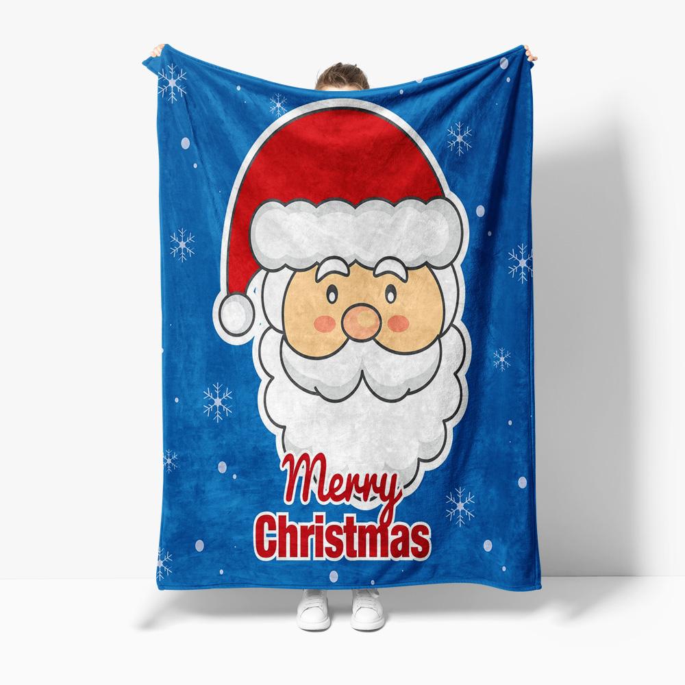 TU Cozy Christmas Throw Blanket Soft Flannel Fleece Warm Holiday Decor Festive Gift Winter Comfort Plush Bedspread
