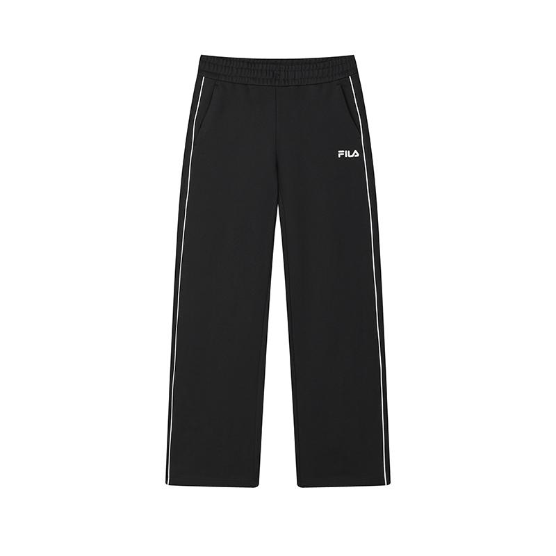 New FILA Knitted Sweatpants Women's Jet Black F11W519604FBK