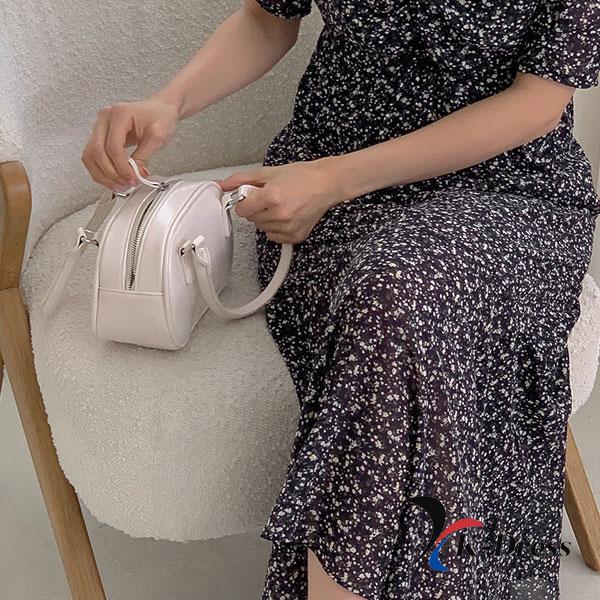 Emaille Mini Crossbody Bowling Bag Two-Way Strap Tote Leren Telefoontasje