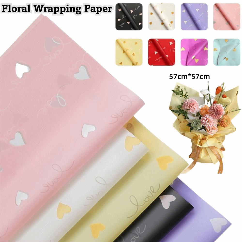 20 Sheets 57x57cm Gift Wrapping Paper DIY Bouquet Lining Paper  Birthday Gifts Accessories