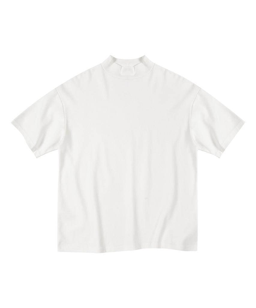 PRAIRIE Half-Neck Short Sleeve T-Shirt (Ivory)