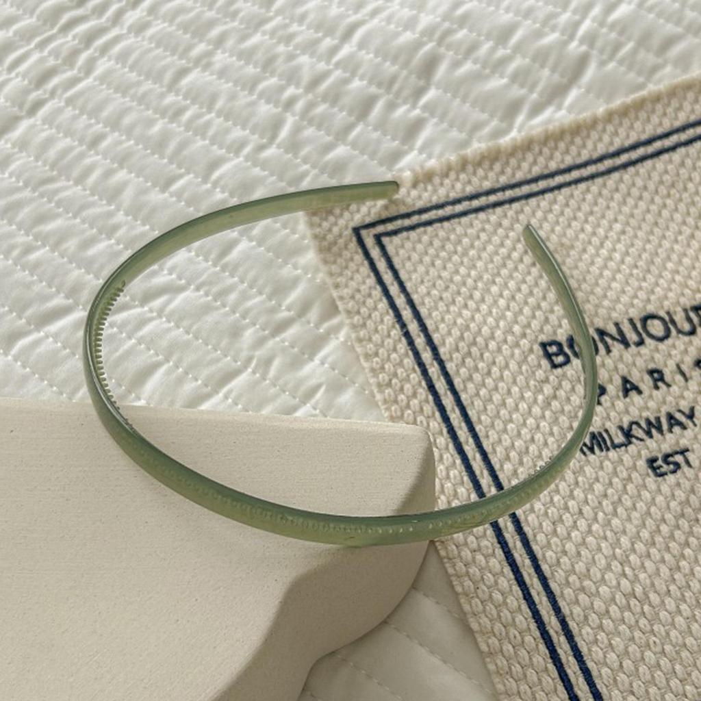 Translucent Head Hoop Band Plastic Head Bands Women Hairband For Girls Non-slip Toothed Hair Hoop Headwear Hair Accessories