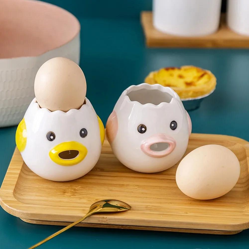 Egg Yolk Separator Vomit Chicken High-quality Ceramics Easy Operation Non Rust Cracker Durable Kitchen Accessories