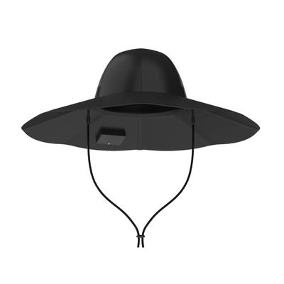 Cappello Solare 360° Cappello Solare, Impermeabile, Ultraleggero, Pieghevole, Due Porte USB-A e USB-C, per Escursionismo, Pesca, Campeggio, Spiaggia (M-L)
