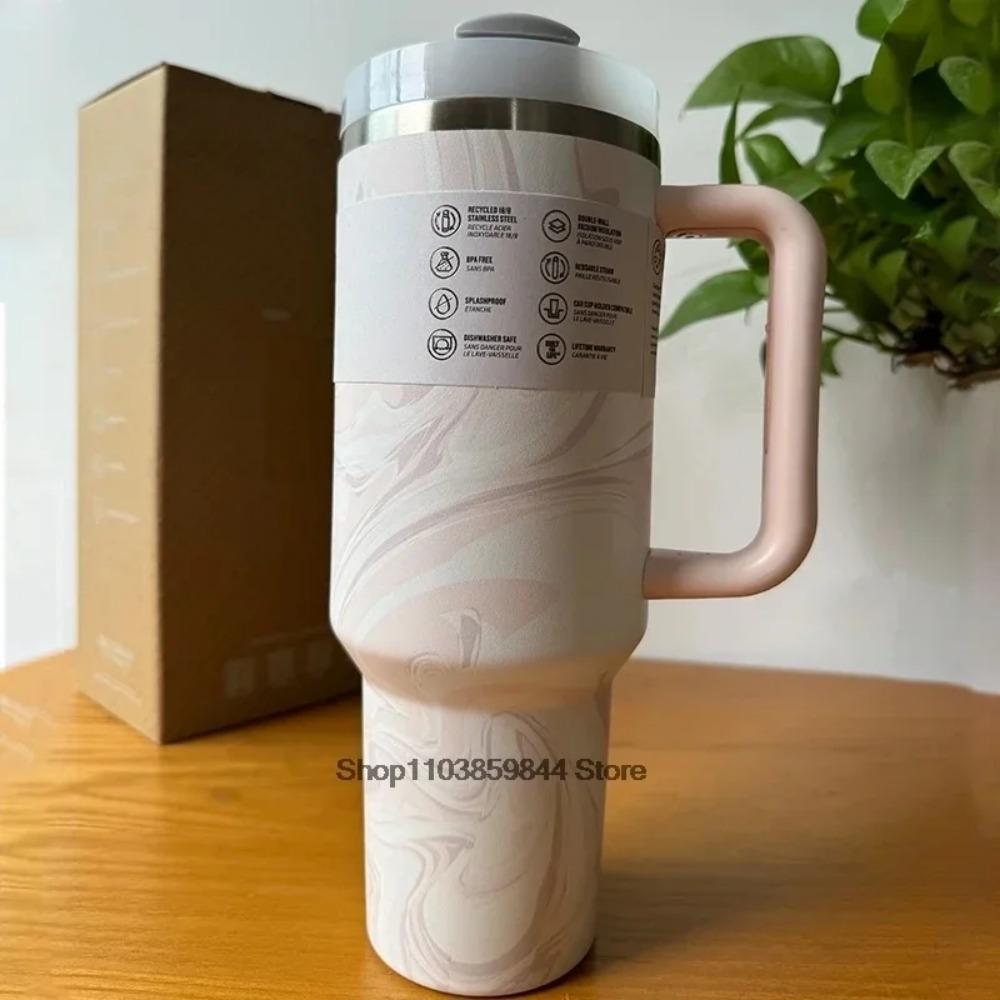 2025 Large Capacity 40Oz Stainless Steel Vacuum Flask - Insulated Tumbler Cup with Lids and Straws, Perfect for Travel