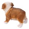 English Bulldog Puppy Statue Lifelike Resin Bulldog Sculpture for Garden Lawn Porch Decoration