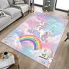 1PC Unicorn Rainbow Non-Slip Floor Carpet, Office, Family, Bedroom, Studio - Large Area Rug, Vibrant Colors, Longlasting Material-C0501