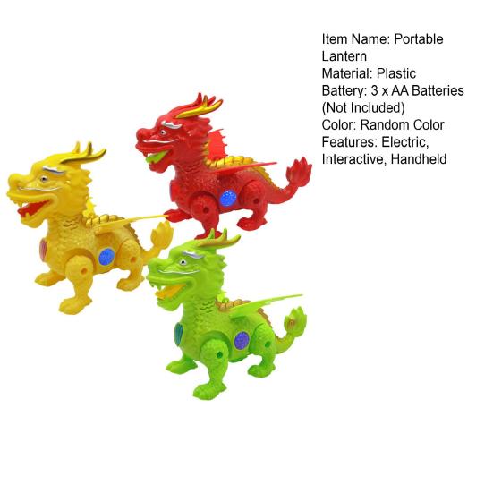Electric Flying Dragon Interactive Dragon Year Celebrations Handheld Portable Music Light Toy for Kids