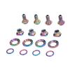 16PCS Road Bike C Brake Clamp Screw Kit Ti Alloy Lightweight C Brake Clamp Screw Bolt Set for R8000