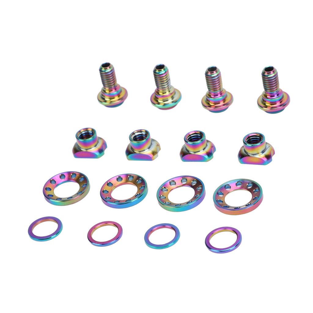 16PCS Road Bike C Brake Clamp Screw Kit Ti Alloy Lightweight C Brake Clamp Screw Bolt Set for R8000