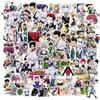 100PCS Mix Anime Collection Stickers Waterproof DIY Graffiti Phone Laptop Luggage Guitar Notebook Cup Cartoon Stickers Kids Toy