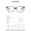 Vintage Large Frame Reading Glasses Fashion Anti Blue Light High-definition Eye Protection Spring Leg Glasses Diopter To +4.0
