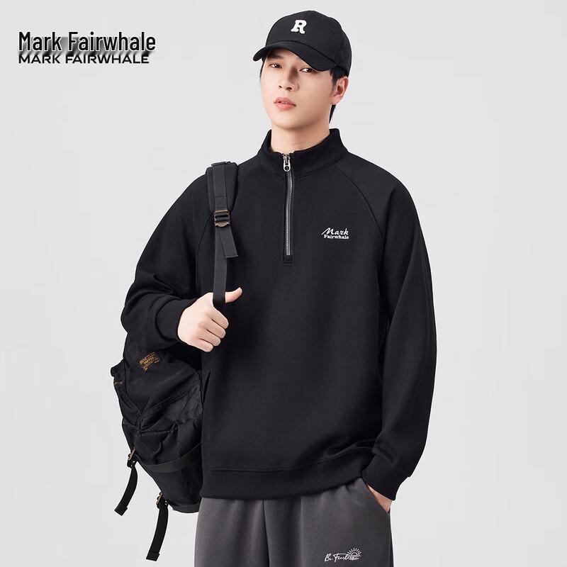 

Мужской осенний повседневный свитшот Mark Fairwhale с принтом букв и круглым вырезом 4XL