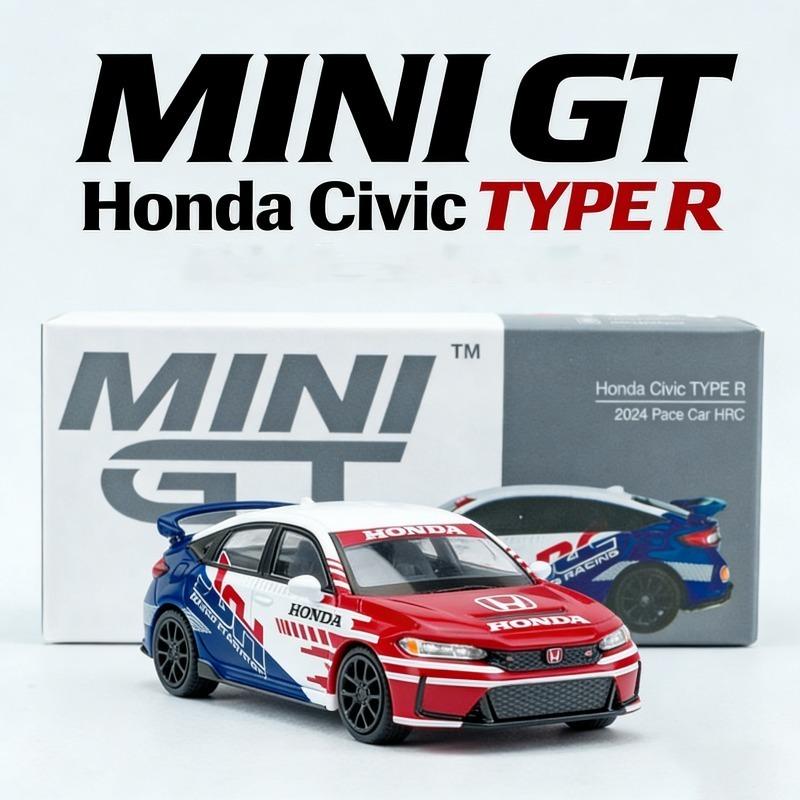 MINI GT 1:64 Honda Civic R 1079 Simulation Die Casting Alloy Material Car Model Collection Gift