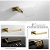 Brushed Gold Bathroom Accessories Toilet Paper Holder Wall Hook Towel Hanger Stainless Steel Kitchen Towel Bar Rack,Paper Holder