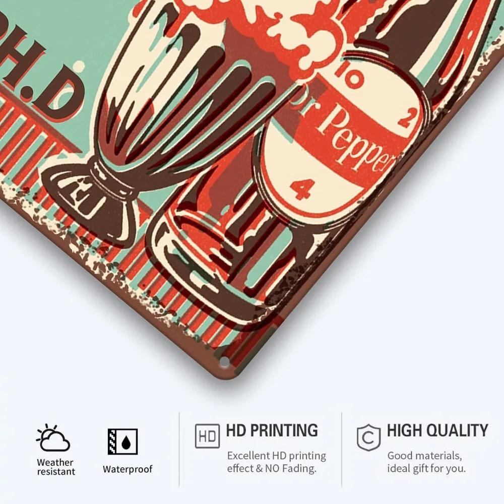 Vintage Metal Pepper Tin Sign  Funny Animal Band Retro Decor for Man Cave Bar Wall