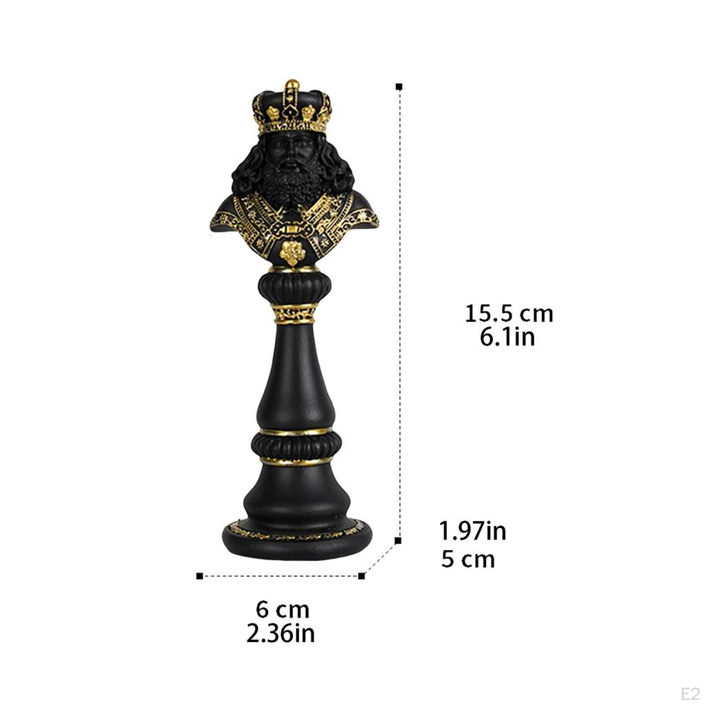 Figurka z żywicy w kształcie szachownicy, artystyczna, dekoracyjna, unikalna, rzemieślnicza, ozdoba stołowa, rzeźba do domu