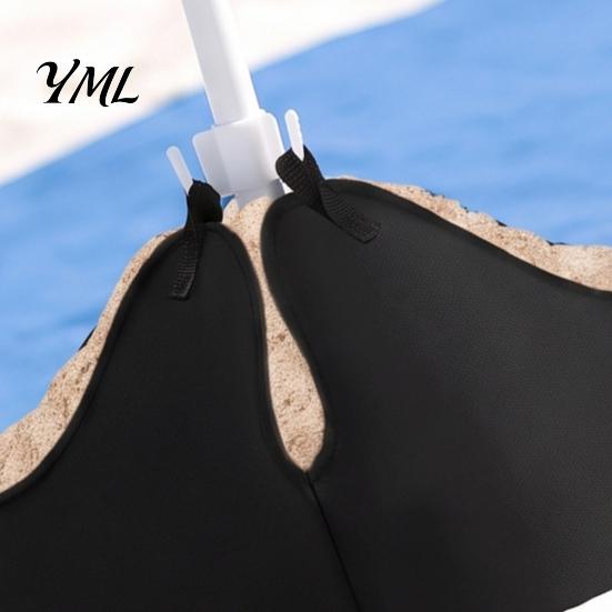 Camping Umbrella Support Beach Base Weight, Fillable Sand Bag Oxford Cloth Portable Weight for Parasol Heavy Duty Sandbag Stand Outdoor Patio