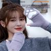 Thick Warm Women's Cat Claw Paw Gloves Fashion Girls Plush Mittens Soft Short Fingerless Half Finger Winter Gloves