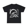 Unisex Adult T Shirt Designer Black White Vintage Frog Art Deco Retro Animal Tee