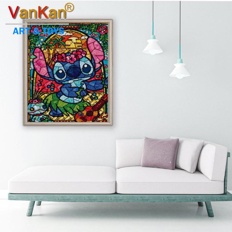 Cartoon 5D Full Drill Diamond Painting Stickers for Bedroom and Living Room Cross Stitch