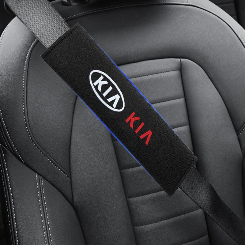 1/2Pcs Car Safety Belt Shoulder Cover Pad Plush Seat Belt Shoulder For KIA K5 K9 Sorento Ceed Sportage Carnival Stinger Forte Niro Cadenza