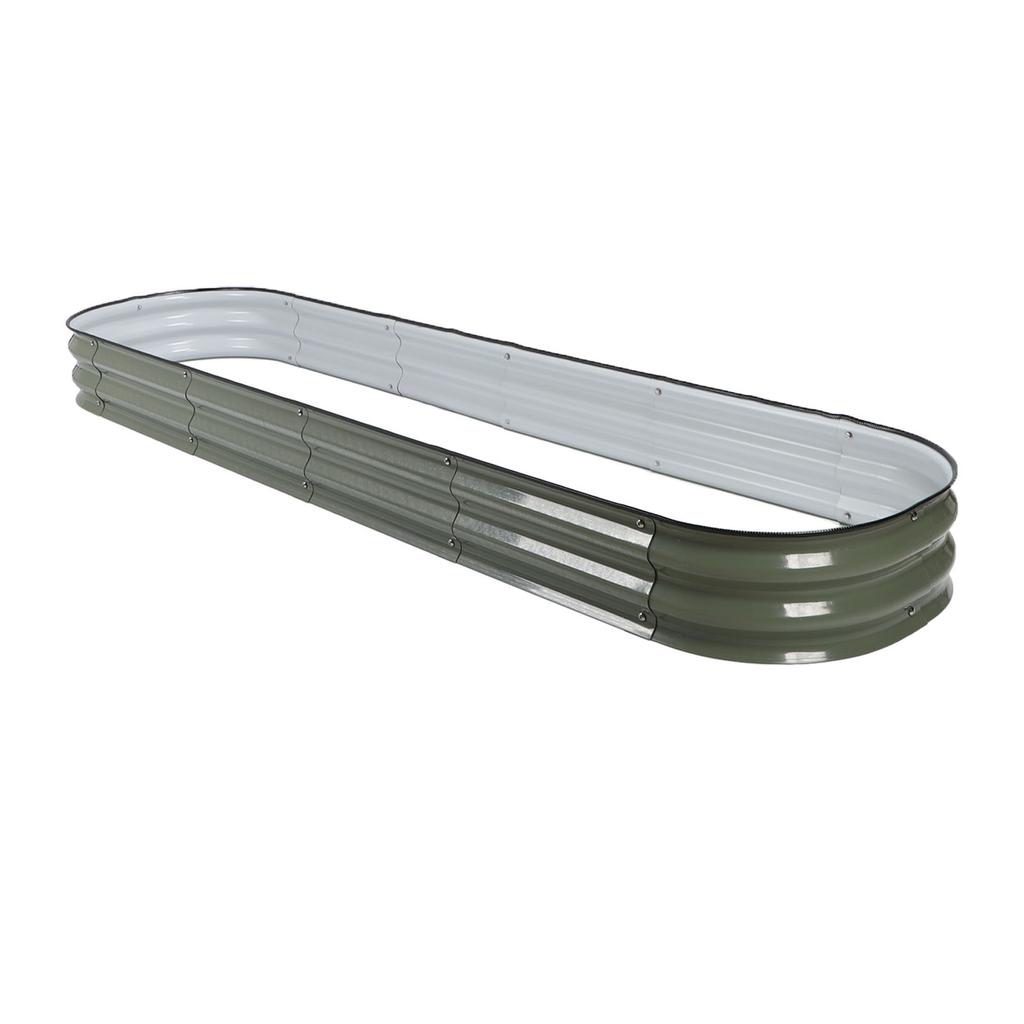 Raised Garden Bed Multipurpose   Open Bottom Sturdy Construction Metal Raised Planter Bed for for Home School Street Garden Villa