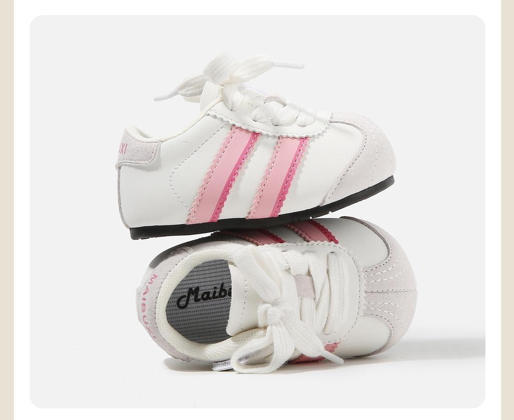 2026 Frühling & Herbst Lauflernschuhe für Babys: Farbblock, Rutschfeste Sportschuhe für Jungen, Bequeme Freizeitschuhe mit Weichsohle für Mädchen