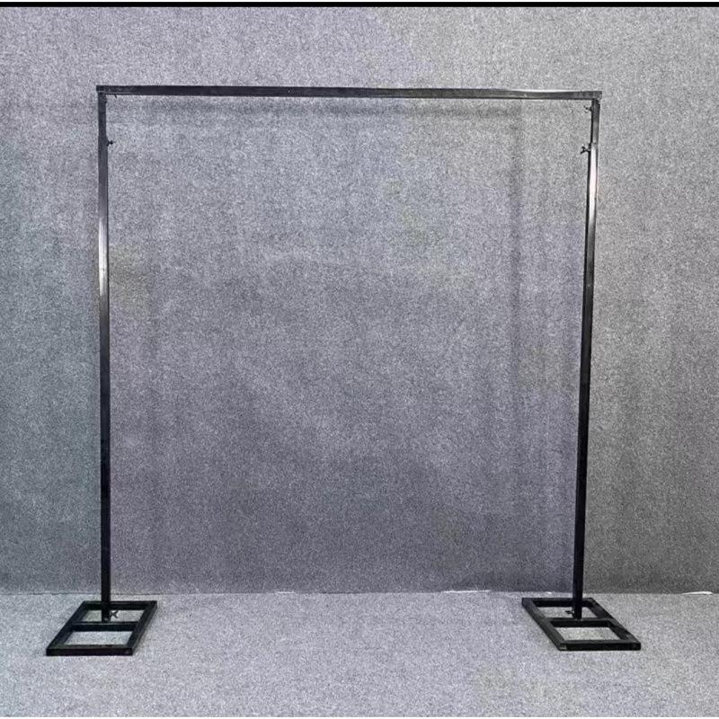 Golden Telescopic Wrought Iron Wedding Arch Stand for Stage Decoration