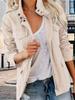 Women's Military Utility Anorak Jacket Zip Up Snap Button Parka Coat with Pockets