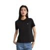 Calvin Klein Embroidered Logo Slim Fit Cotton T-Shirt Women Tops Black 40WH105-BAE