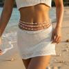 Acrylic Starfish Shell Waist Chain Soft Pottery Rice Beads Belly Chain Bohemian Body Chain  Girls