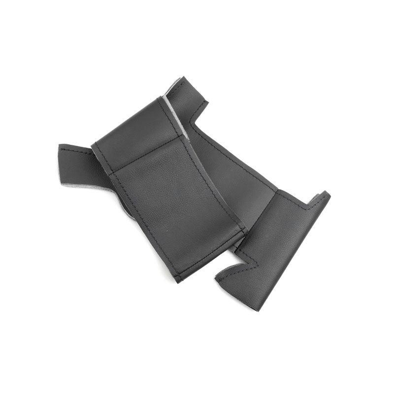 Black Car Steering Wheel Microfiber Leather Cover Trim Accessories For Hyundai Santa Fe - Palisade -