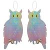 Sreuyong 2 Pieces Owl Bird Repellent Bird Deterrent Hanging Device Effectively Scare Away Birds Birds Garden