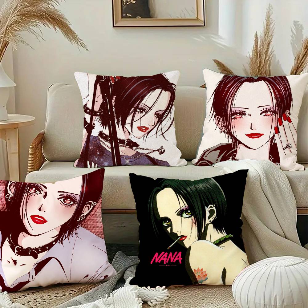 Oosaki Nana Japanese Anime NANA Pillow Case Square Pillow Bedroom Sofa Leisure Comfort Cushion Car Home Decoration