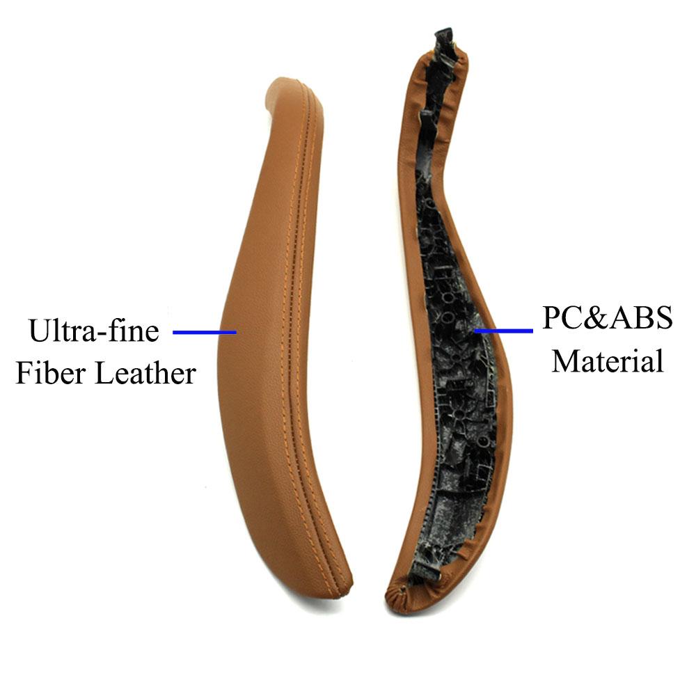 Para BMW Serie 5 G30 G31 F90 Manija Izquierda Derecha Cubierta Exterior de Cuero Manija Interior de Puerta Delantera Trasera 2018    2022