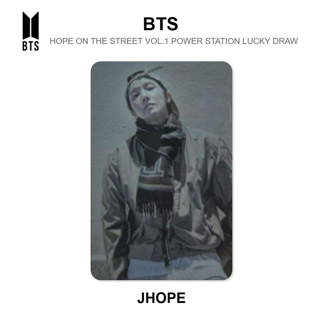 BTS HOPE ON THE STREET VOL.1 POWER STATION LUCKY DRAW Official Photocard J-Hope